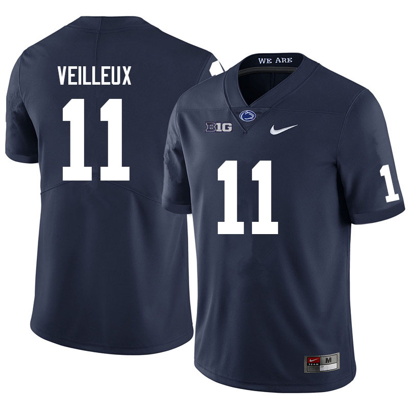 Men #11 Christian Veilleux Penn State Nittany Lions College Football Jerseys Sale-Navy